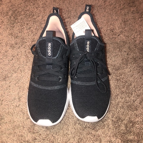 NWT Adidas Cloudfoam Pure Carbon Black Womens Size 7 Running Training Shoes - Picture 3 of 8